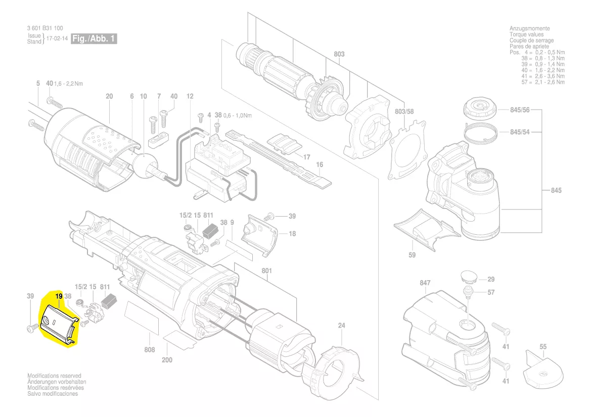 Couvercle réf. 2 605 132 080 BOSCH